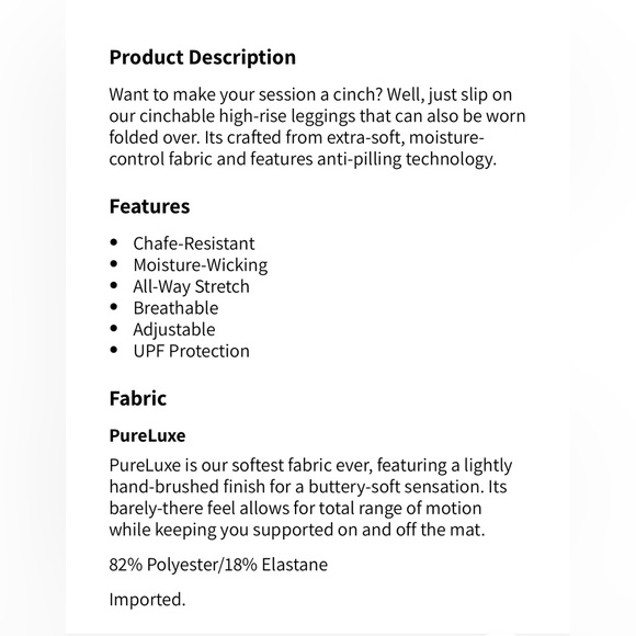 FABLETICS Cashel Foldover Pureluxe Legging - Picture 9 of 9